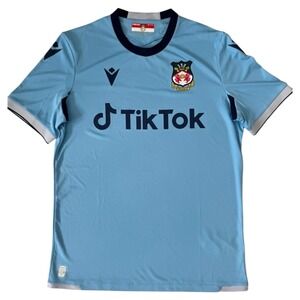 Wrexham Macron Away Soccer/Football Jersey Kit 2022/2023 Men's Medium Blue
